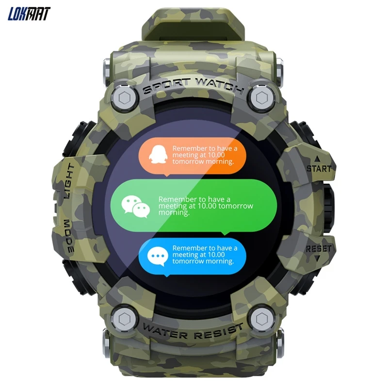 LOKMAT Attack SmartWatch ƮϽ ƮĿ  ȣȯ ð, ɹڼ  