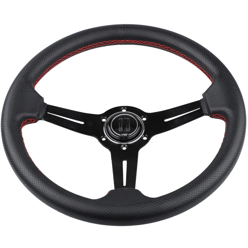 

Universal 350MM Racing Steering Wheel Car PVC JDM Monte Carlo Steering Wheel Volantes For VW HONDA TOYOTA BMW Nissan