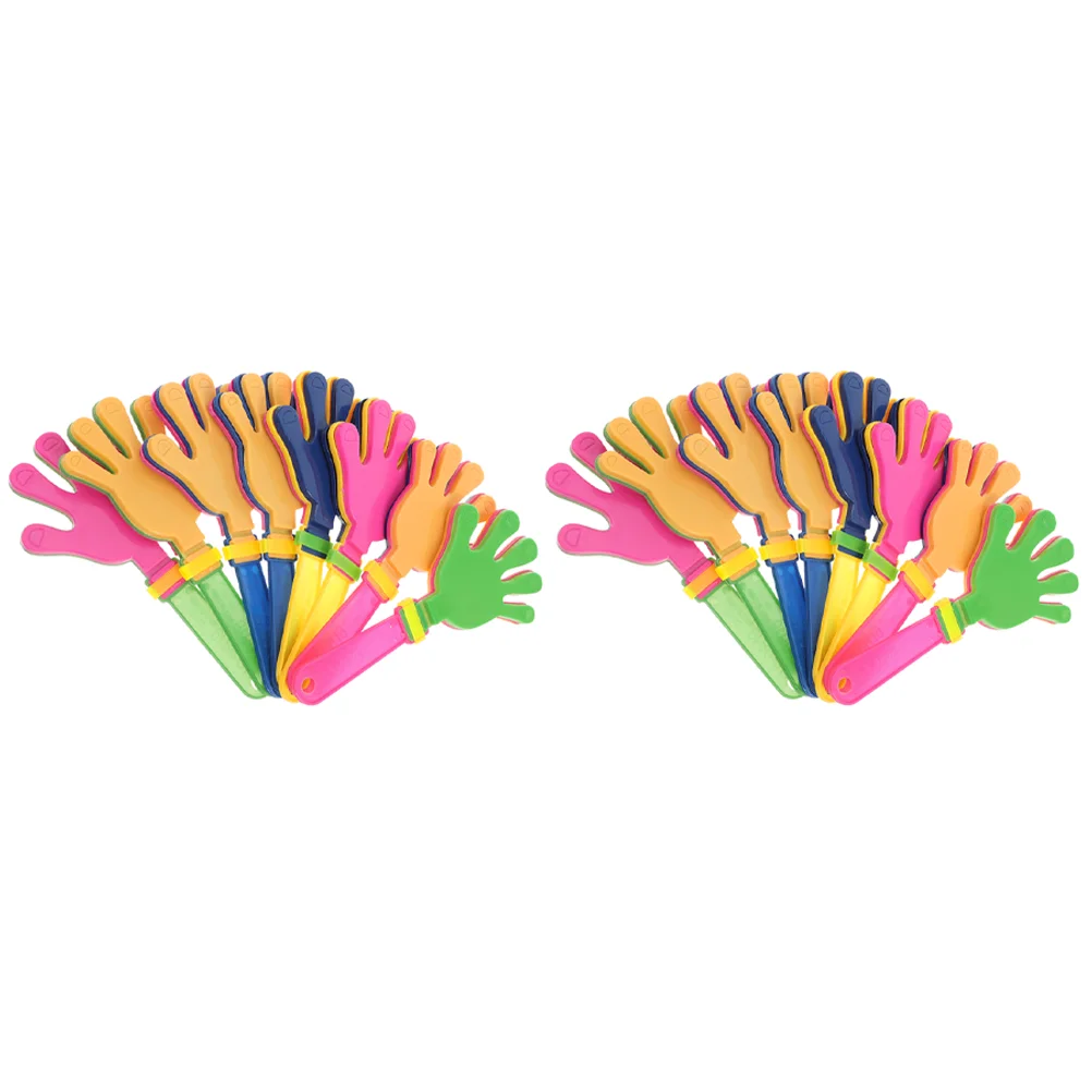 20 Pcs Clap Clappers Noisemakers Glow Party Supplies Accessories for Sporting Events Kids Plastic Hand Toy Favors Child