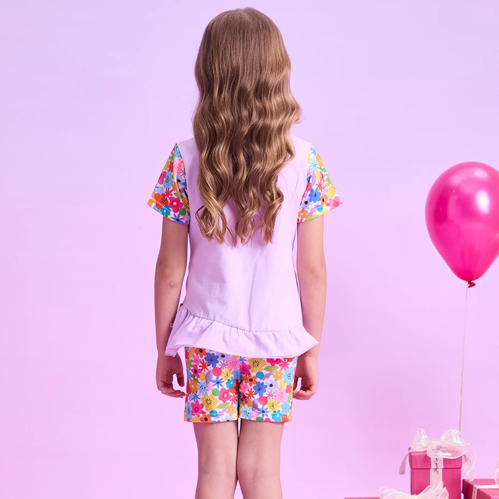 Purple Rabbit Girls Outfit Set 2