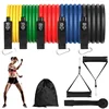 11 Pcs/set Tension Rope Elastic Multifunctional Tension Belt Set Fitness Tension Rope Men's and Women's Training Ropes 5