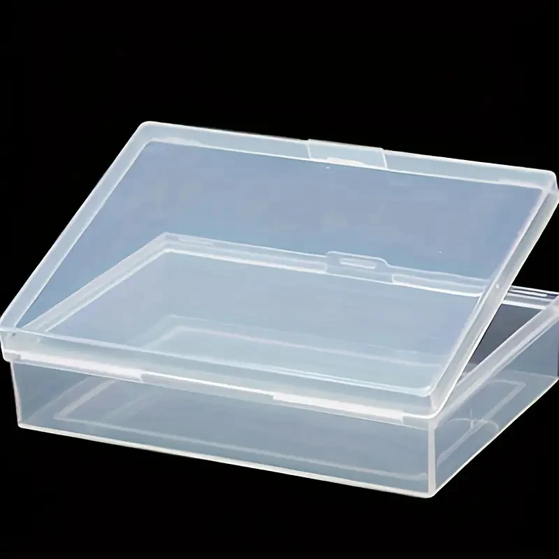 2pcs Plastic Playing Card Cases Transparent Rectangular Storage Boxes with Secure Clasp Closure for Poker & Business Cards playing card cover plastic storage box card storage box playing card holder