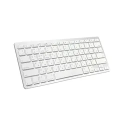 Ultra-Thin Lightweight Japanese Language Keyboard with Low Noise Design (Russian White)