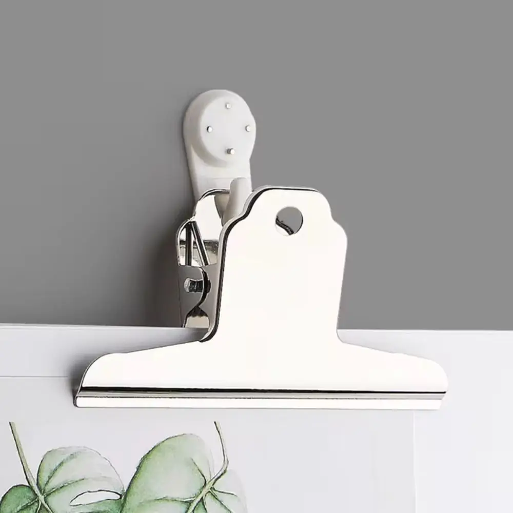 2Pcs 160mm Binder Spring Clips Stainless Steel Moutain Shaped Securing Clip Office Supplies Multifunctional Index Clamp