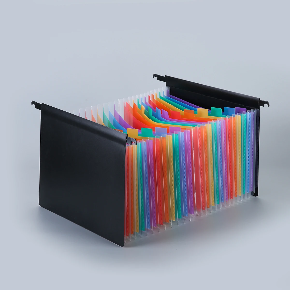 A4 Hanging Plastic Expanding File Folder With Dividers