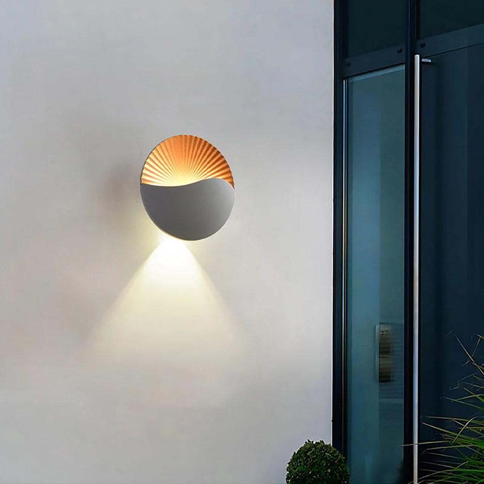 실내 및 실외용 LED 벽 램프, IP65 방수 AC85-265V, 6W 모던 미니멀리즘 스타일 램프, 정원, 울타리, 도어 스텝 조명용