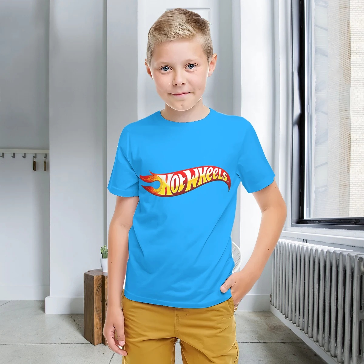 Cartoon Racing Hot Wheels 3D Print Baby Clothing 5 to 14 Years Male Outdoor Clothes for Children Boy Girl Child TShirt Top Shirt 5