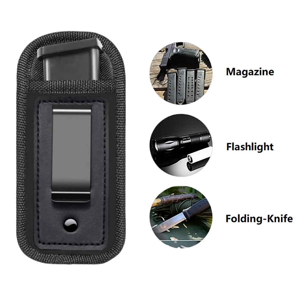 Universal Magazine Pouch Holster with Belt Clip