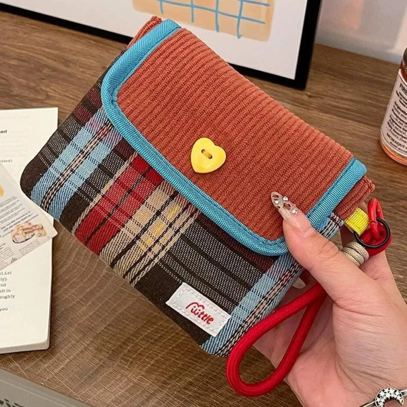 Data Cables Organizer Sanitary Pads Bag Large Capacity Contrast Color Cosmetic Bag Multipurpose Napkin Pouch Storage Bag Makeup