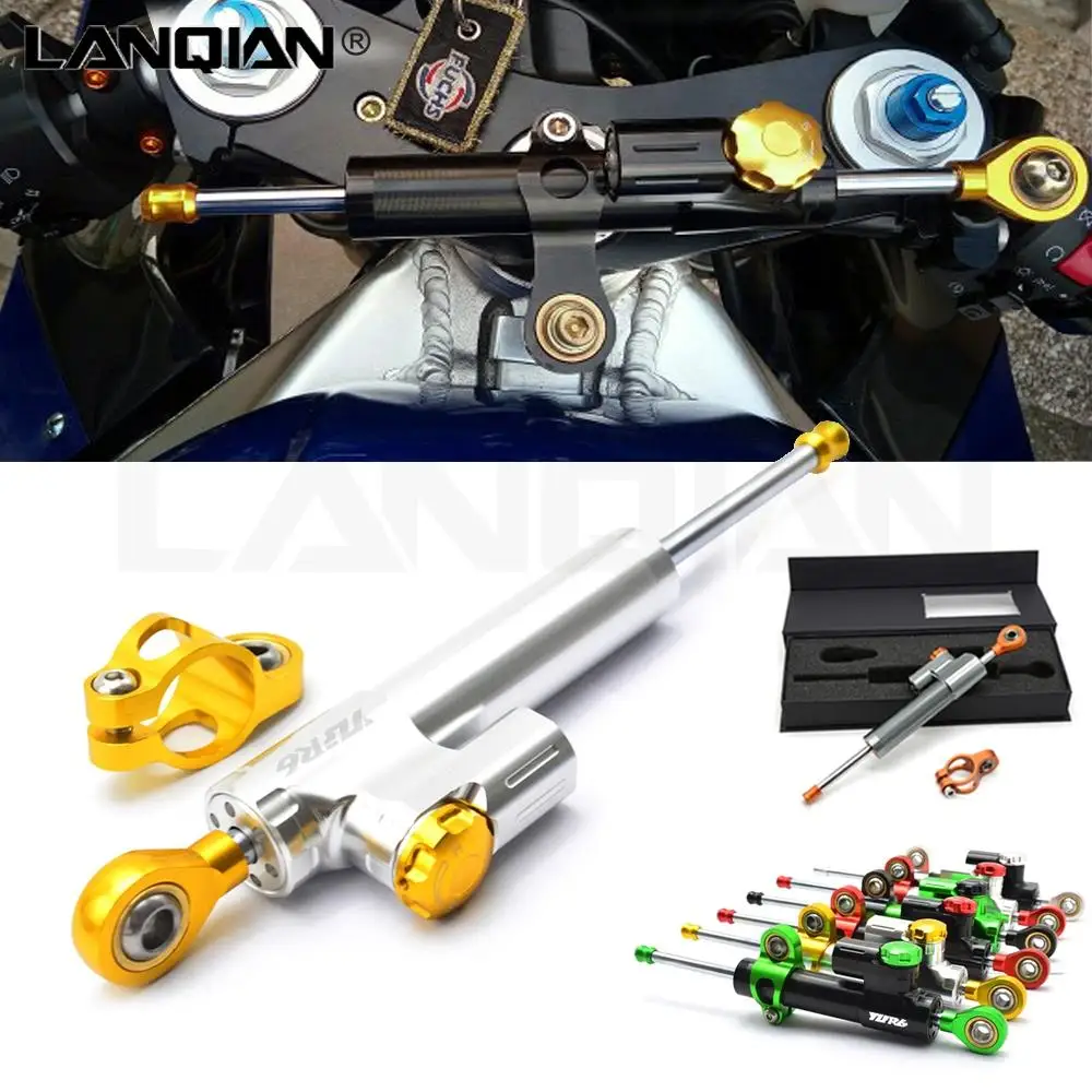 

Motorcycle Accessories Damper Steering Stabilize Reversed Safety Control For YAMAHA YZF R6 yzf r6 Logo 2006-2014 2015 2016