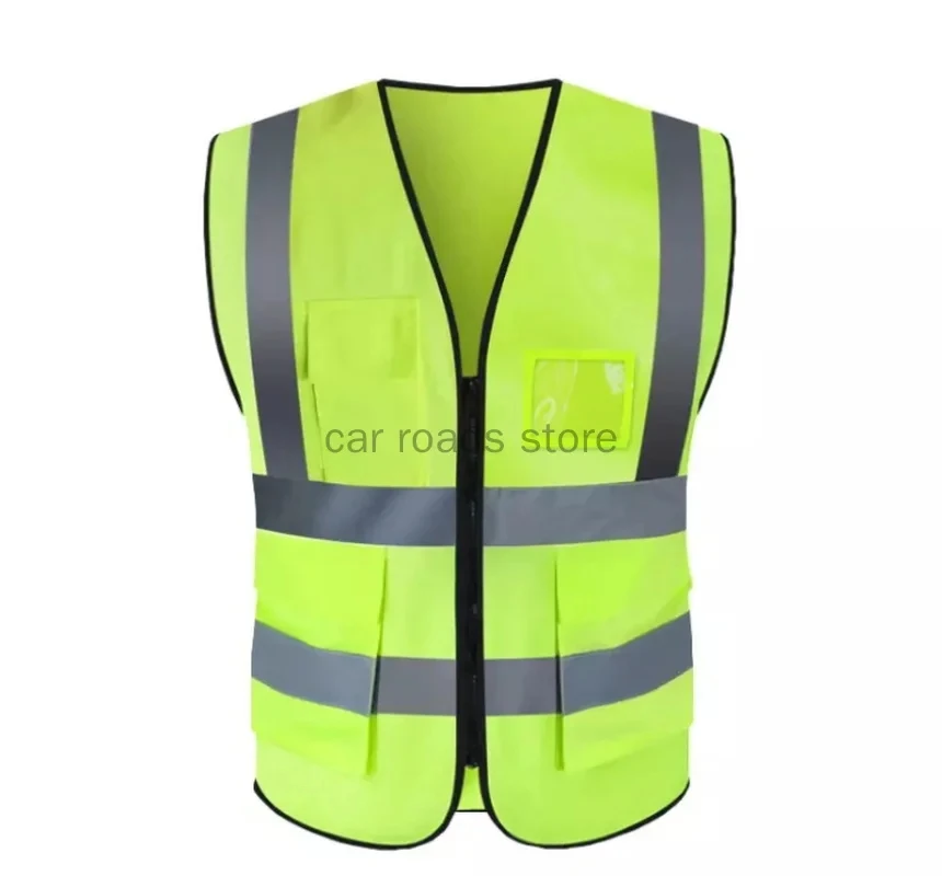 Reflective Safety Vest High Visibility XXXL Security Protection Working Vest Motorcycle Jacket Waistcoat Summer