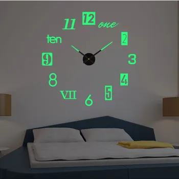 🕒 IslandTrendz Luminous DIY Wall Clock: Modern Minimalist Decor
