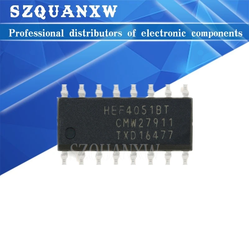 

10pcs / lot new original Hef4051bt, 653 8-channel analog multiplexer / demultiplexer