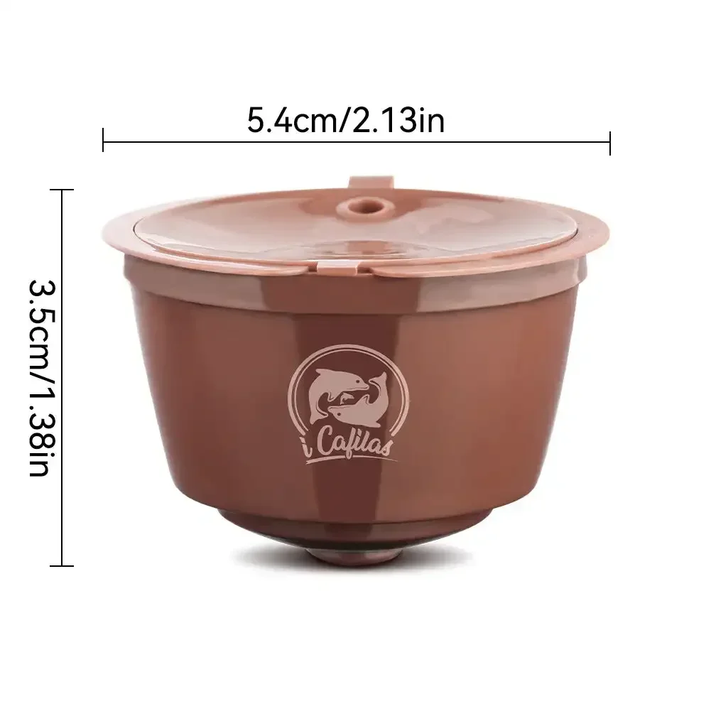 Reusable Coffee Capsules 5.4*3.5CM Food Grade PP Reusable Coffee Capsule Pods Dolce Gusto Refillable Filters Crema Espresso Capsules Cup Kitchen Tool