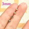 New 3mm 100-1000pcs Wholesale Mini Metal Flower Star Round Heart Tiny Button Sewing Doll Clothing Baby Coat DIY Doll Accessories 1
