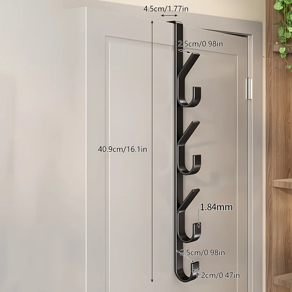 Hanging Hooks Behind The Door For Hanging Clothes Without Punching Holes Clothes Storage Racks Bedroom Door Back Hooks