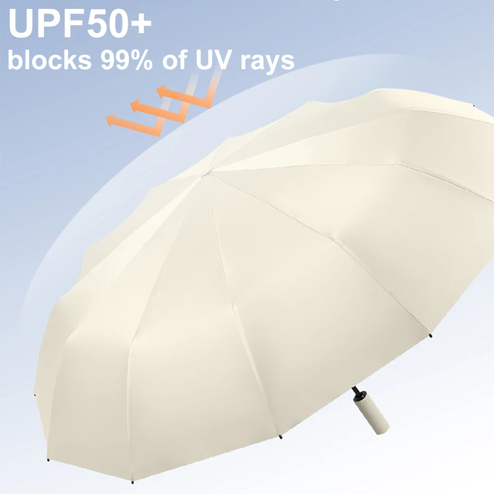 Wind Resistant Umbrella Windproof Umbrella Sun Umbrella 24-Bone Reinforced Men's Business Women's Sunny Anti-UV Sunscreen Umbrella