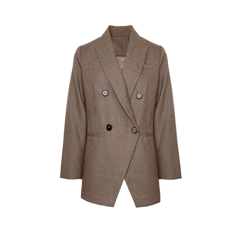 K1767L 50% Australian Clothes Wool Formal Blazers For Women Ladies Office Wear