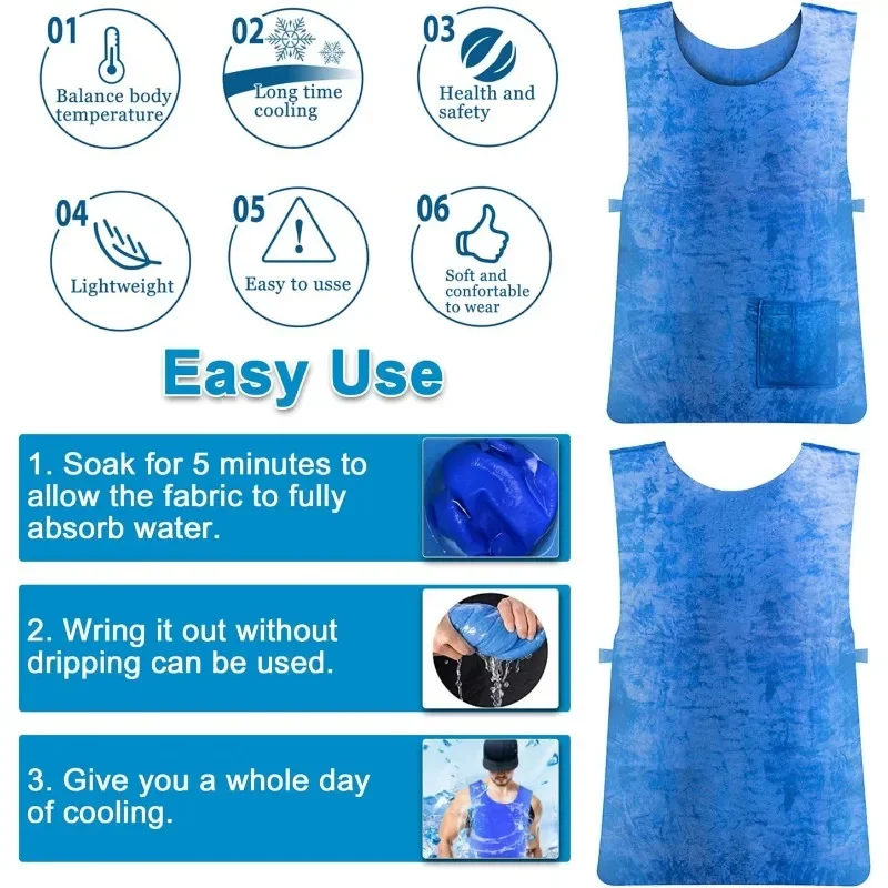 Cooling Vest Cooling Vest Water Evaporative Cool Shirt for MS Patient