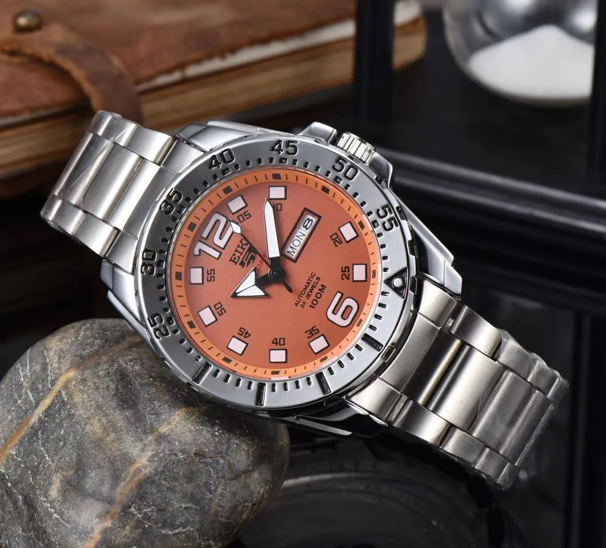 Мужские часы марки Seiko много цветов высокое качество 316L стальной ремешок чехол