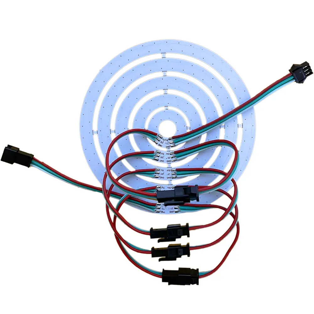 Colorful RGB LED Circle with Individually Addressable Pixels - DIY Round Pixel Ring