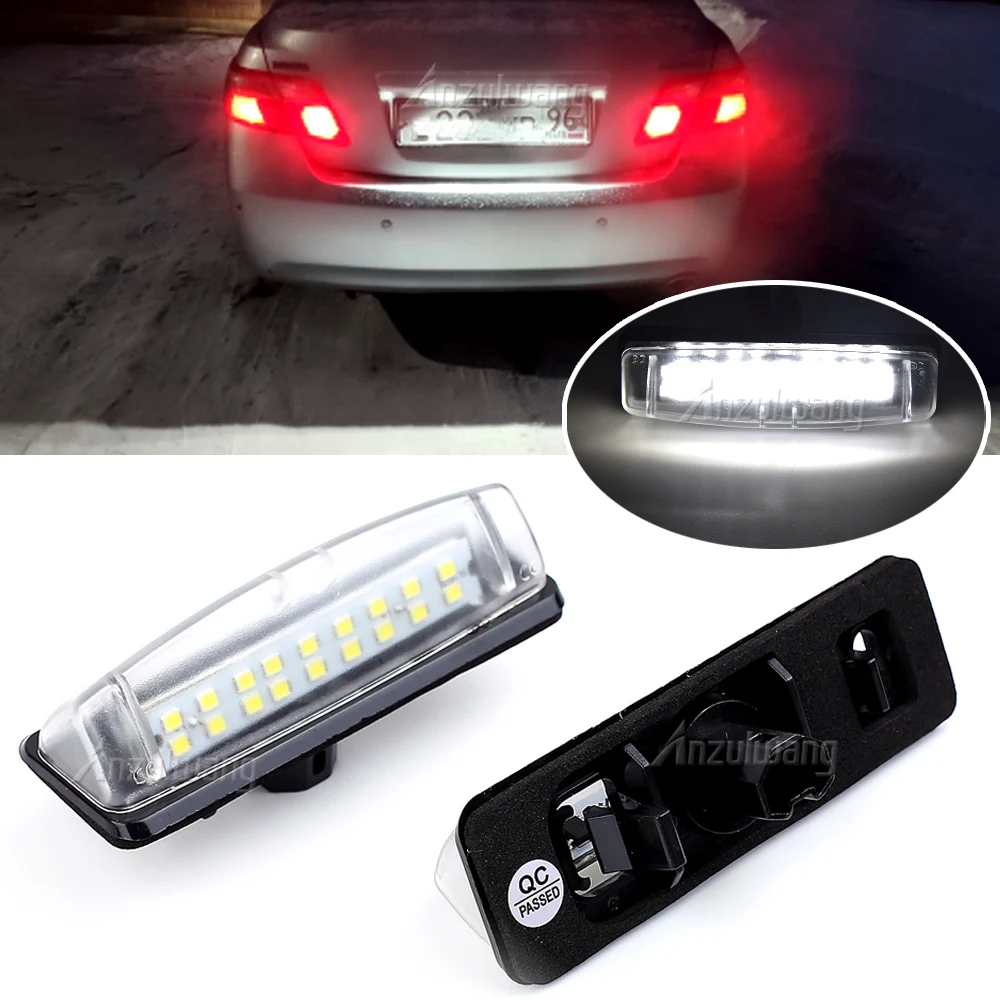 

2Pcs CanBus Led car License Plate light Bulb For Toyota Camry 40 V40 XV40 Aurion XV40 Prius Echo Belta Universal 12V