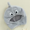 Halloween Baby Shark Costume Rompers Infant Boys Girls Mouth Print Sleeveless Bodysuit with Hat 3