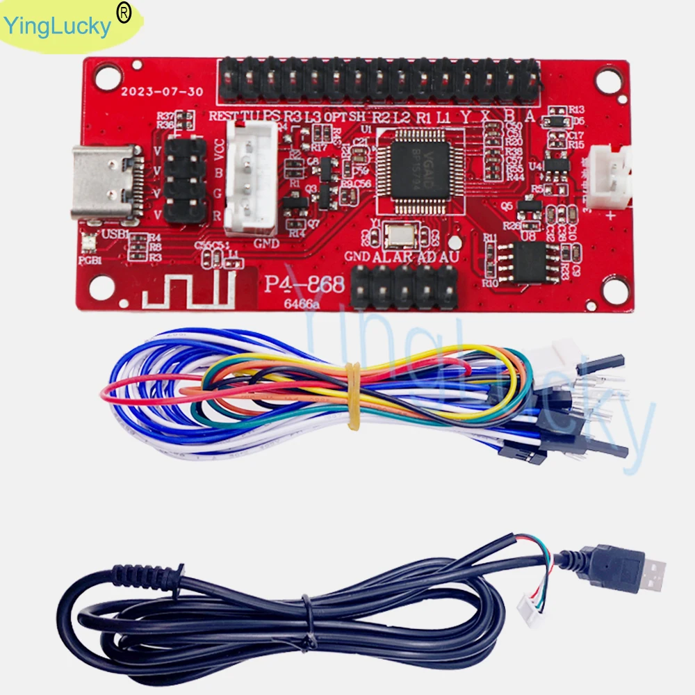 Arcade Zero Delay USB Board Wireless Bluetooth Joystick Encoder PCB Sanwa Game Stick Controller PC PS3 PS4 3 In 1 Control DIY 2 4g wireless bluetooth usb arcade zero delay joystick encoder pcb sanwa game stick controller raspberry pi pc ps3 ps4 android