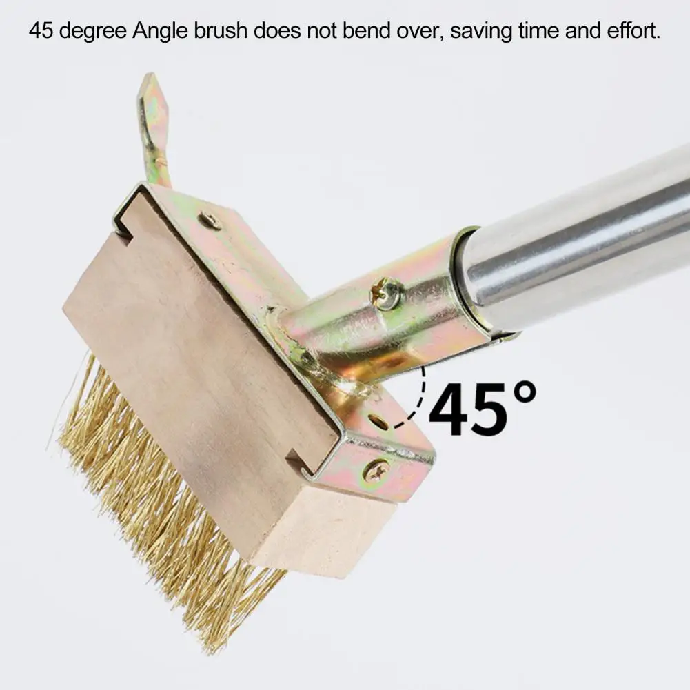 Metal Tip Weeder Brass Wire Bristle Crevice Weeding Brush Head for Block Paving Patio Stone Edging 2-in-1 Weed Moss for Grout