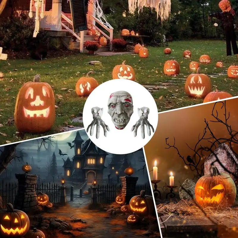 Skeleton Hand Stakes Halloween Decorations Realistic Halloween Decorations For Lawn 3-Piece For Lawn