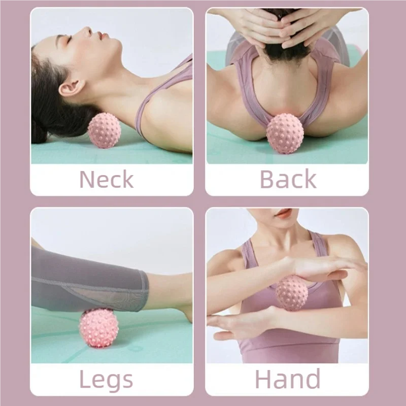 Massage Ball Foot Fascia Ball Hard Solid Massage Ball Yoga Muscle Relaxation Acupoint Rolling Ball Hand Foot Leg Massager