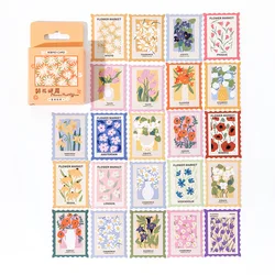 Charming Vintage Coffee & Plant Decorative Sticker Set - 46 Piece Cute Stationery Collection for Scrapbooking and Journaling (20)