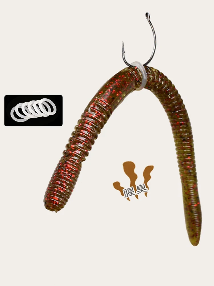 Isca Yamamoto Gary Senko 12,7cm - Preto Com Floco Vermelho (10 Unidades)