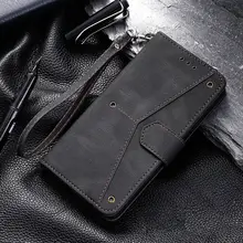  Rivet Leather Card Pocket Wallet Case for Samsung A33 A53 A73 A12 A13 A51 A32 A52 A72 Lanyard Flip Cover for Galaxy A10 A30 A50 