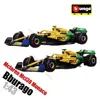 Bburago 1:43 Mclaren Mcl38 Monaco Grand Prix 2024 Diecast Car Model F1 Alloy Miniature 4# Lando Norris 81# Oscar Piastri Car Toy 4