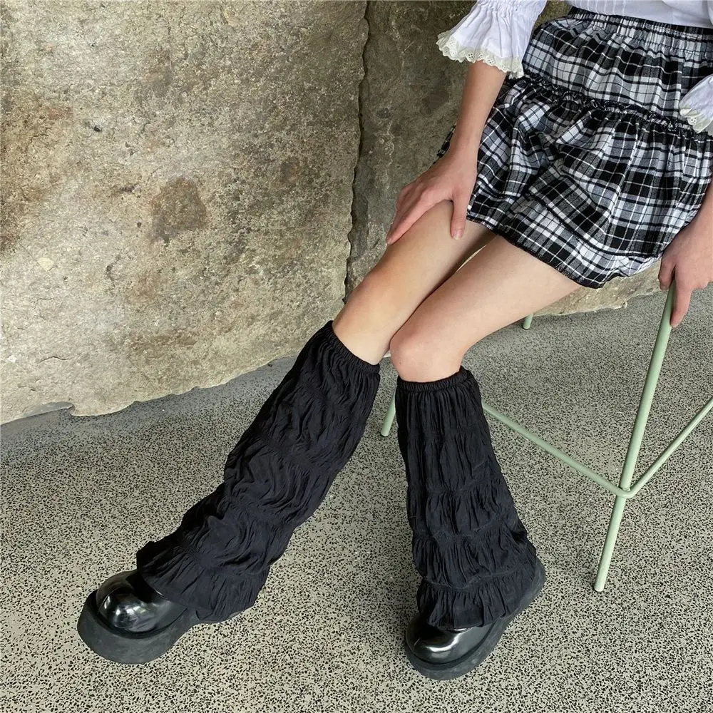 

Long Simple Lolita Wide Summer Japanese Female Stockings Leg Warmer Jk Socks Foot Cover