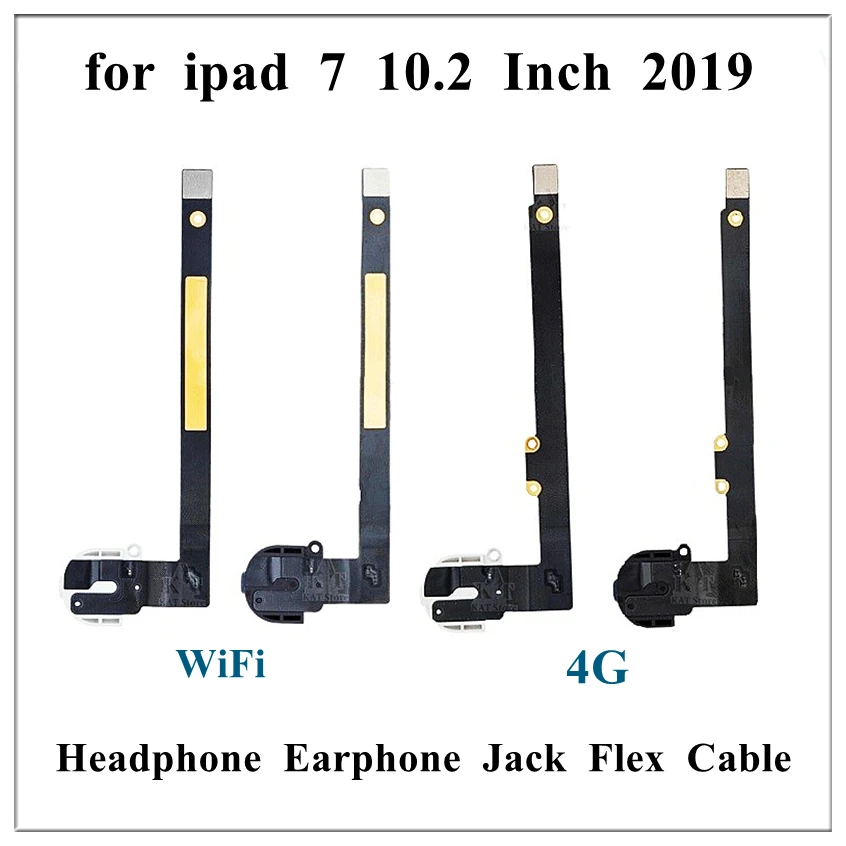 

10Pcs Earphone Plug Headphone Headset Audio Jack Flex Cable For iPad 7 7th Gen 10.2 Inch 2019 A2197 A2198 A2200 4G Wifi Version