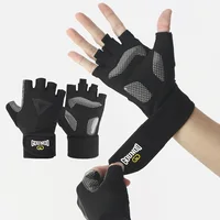 1Pair Gym Gloves Fitness Weight Lifting Gloves Body Building Training Sports Exercise Cycling Sport Workout Glove for Men Women 1
