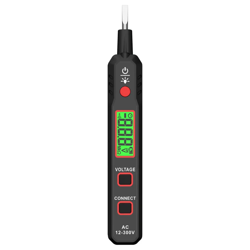 

HABOTEST HT89 Voltage Tester With NCV Live/Null Wire Electrical Test Pen Break Point Detector LCD Display Buzzer Alarm