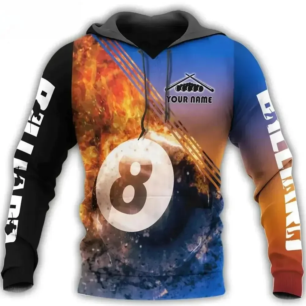 thumbnail image 1 of Sudadera con capucha de moda para hombre, estampado 3D de billar, jersey de manga larga para otoño, moda urbana, ropa deportiva popular de hip hop, 1 of 5