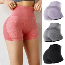 

Large Size Female Store Tracksuit Yoga Shorts High Waist Breathable Nylon Breathable Tummy Control Gym Athletic Shorts