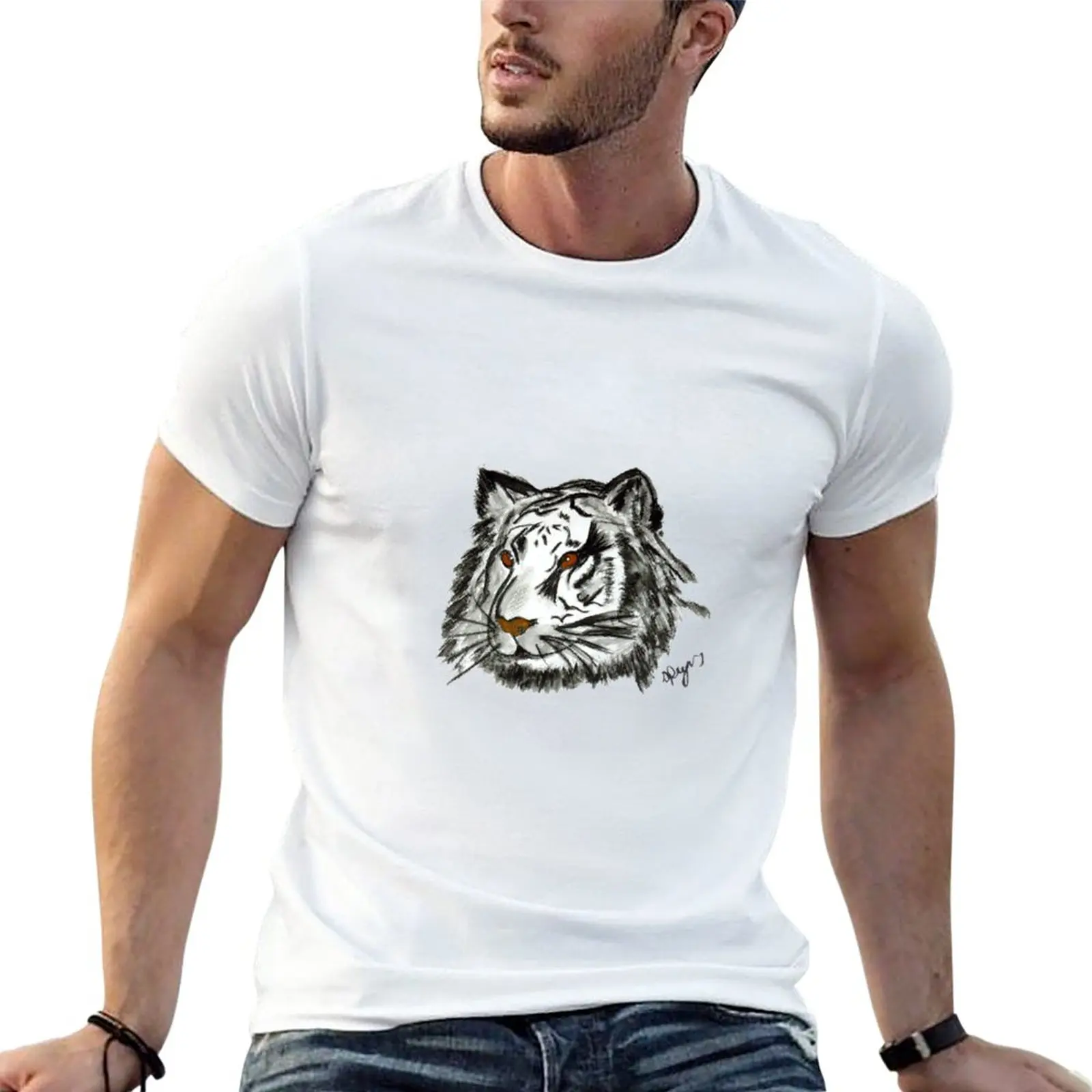 

Tigers stare T-Shirt boys white t shirts custom t shirts design your own plain t-shirt heavyweight t shirts mens workout shirts