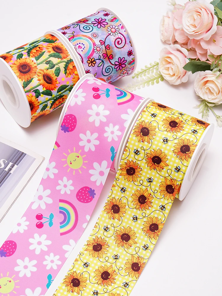 Animals Cartoon Grosgrain/Satin Ribbon Printed Ribbon For Crafts Decoration Bow 5 Yards 78937