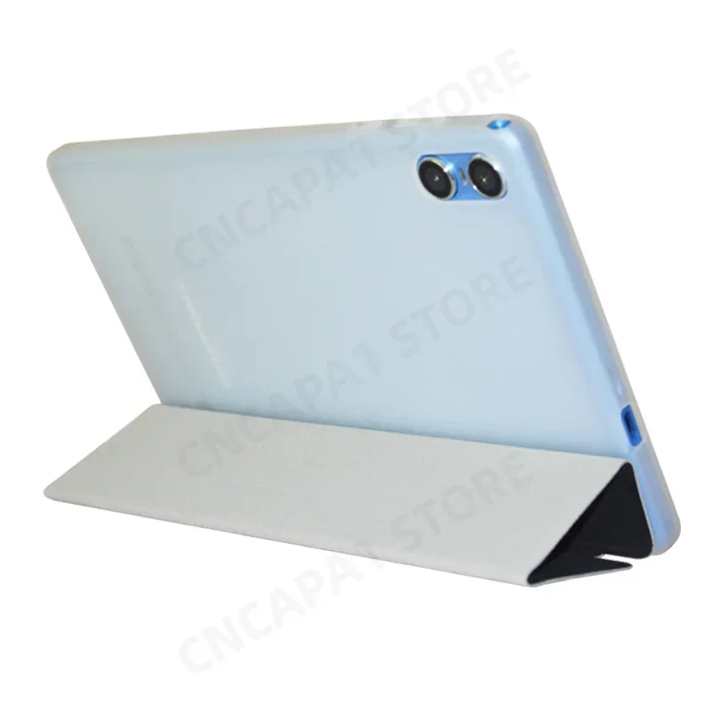 Slim Tri-Folding Stand Flip Book Cover Case with Soft TPU Back Shell