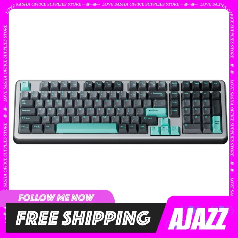 

Ajazz AC100 Mechanical Keyboard Wireless RGB Backlit Gaming Keyboard LCD Color Screen Ergonomic For Game Laptop PC Desktop
