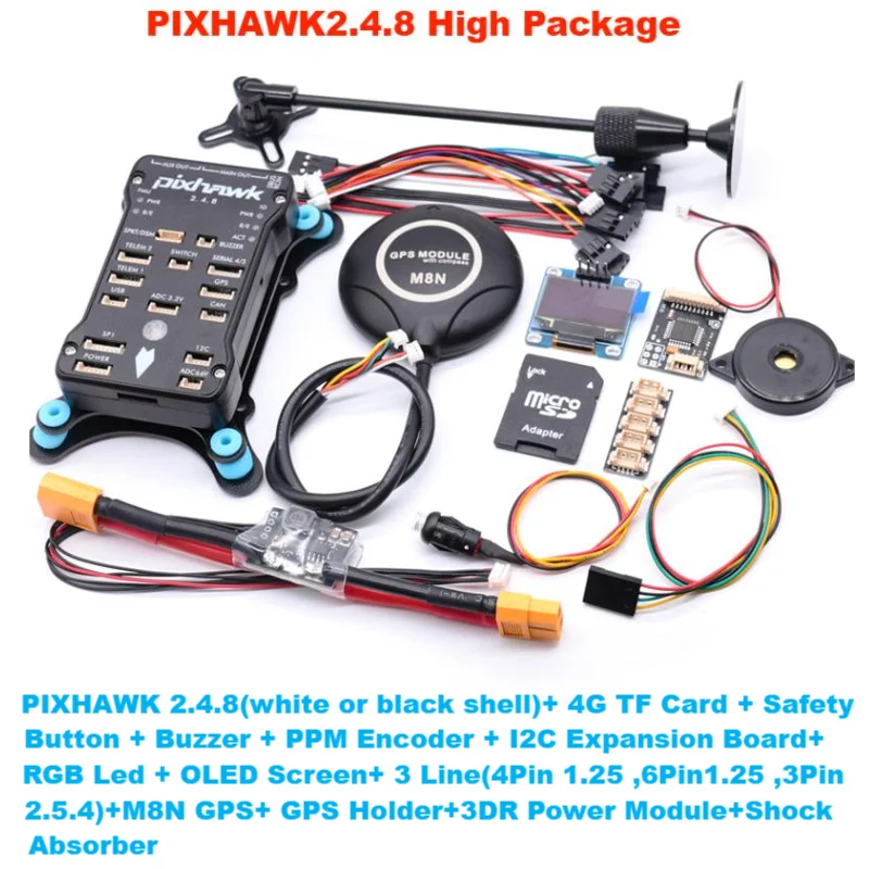Pixhawk PX4 PIX 2.4.8 32 Bit Flight Controller Autopilot with 4G SD Safety Switc