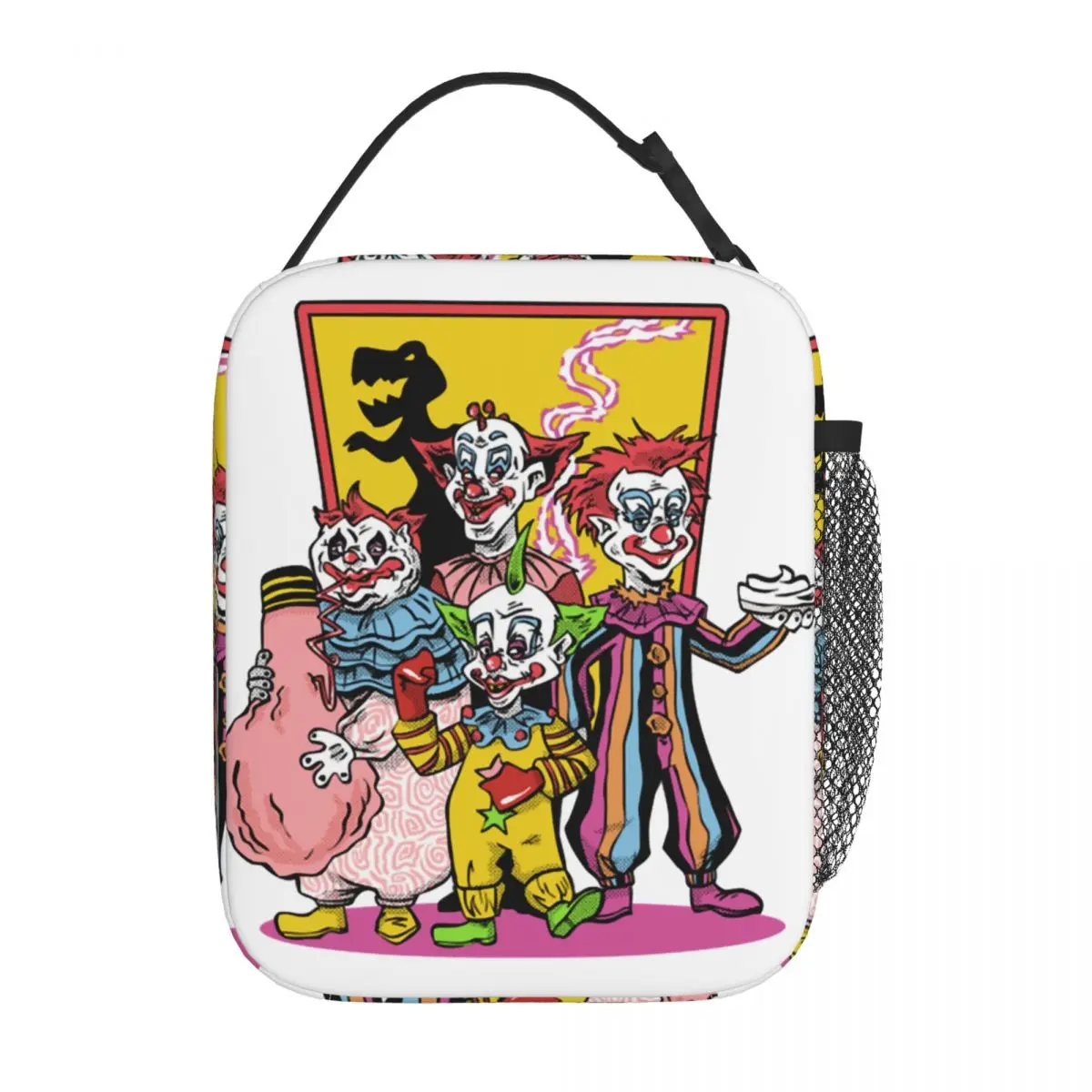 

Термальная изолированная сумка для ланча Killer Klowns из космоса, Классическая ужасная коробка для ланча 80s с клоуном для термального охлаждения