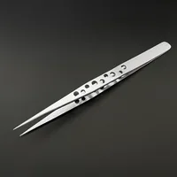 Electronics Industrial Tweezers Precision Anti-static Curved Straight Tip Stainless Forceps Phone Repair Hand Tool sets 4