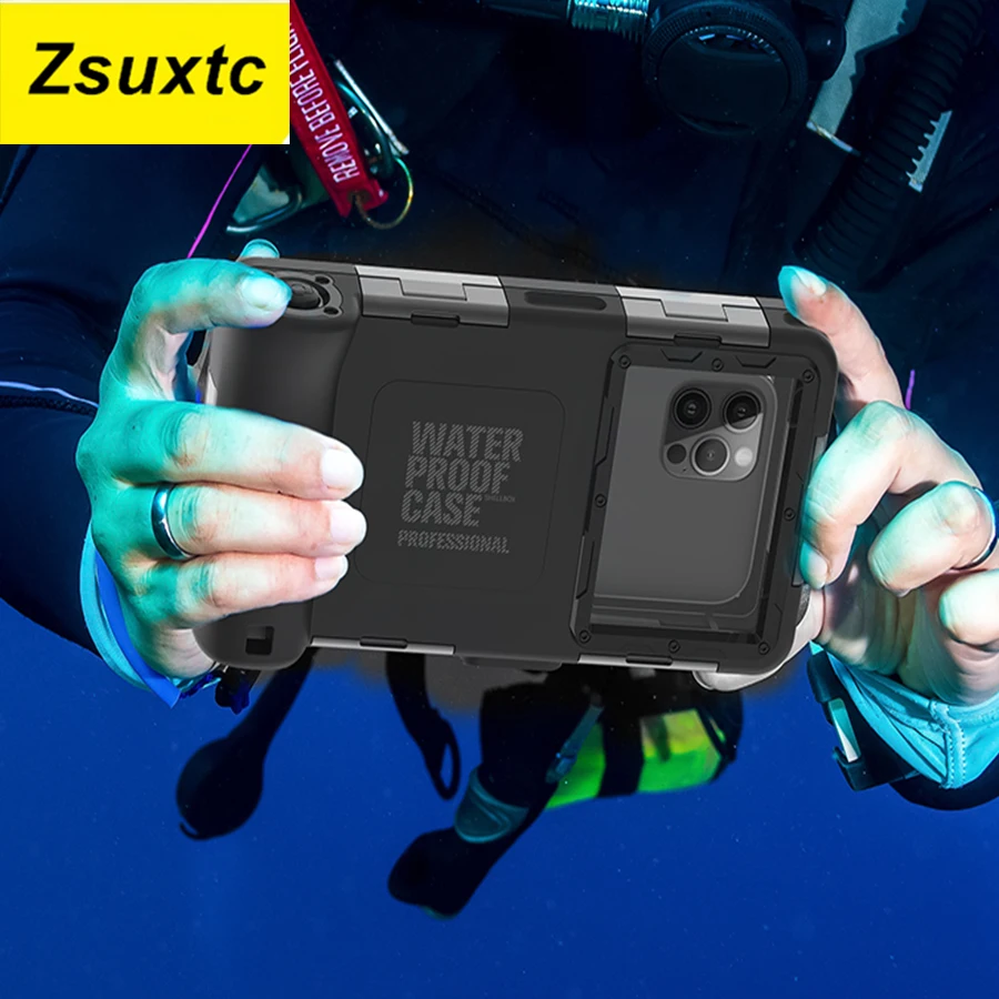 New Diving Waterproof Case For iPhone 14 13 12 Pro Max 11 Pro XS Max XR