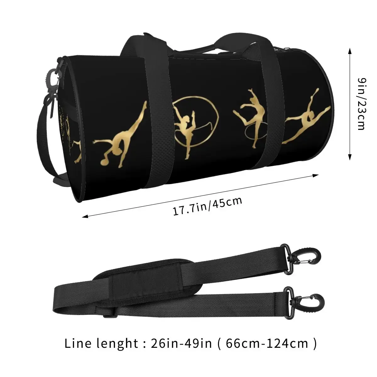 Rhythmic Gymnastics Gym Bag Dace Girl Luggage Sports Bags Men Women Gym Accessories Novelty Fitness Bag Portable Handbags storage bag,travel bags,leisure bag